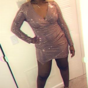 Rose gold Shimmer dress